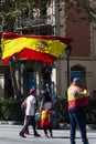 Barcelona, Spain, 8th August 2017: Demonstration for unity with Spain