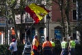 Barcelona, Spain, 8th August 2107: Demonstration for unity with Spain