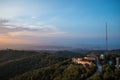 Barcelona Sunset from Mountain Tibidado