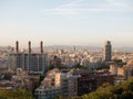 Barcelona in sunset time, Spain Royalty Free Stock Photo