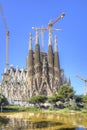 Barcelona. Temple of Sagrada Familia. Facade of Nativity