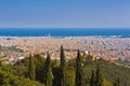 Barcelona from the Tibidabo hill