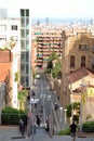 Barcelona view along Av. Muntany street