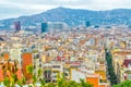 Barcelona, view of the houses of Catalonia Royalty Free Stock Photo