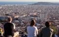 Barcelona views from nearby touristic hills