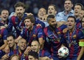 Barcelona wins Champions League Final Royalty Free Stock Photo