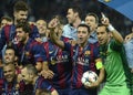 Barcelona wins Champions League Final Royalty Free Stock Photo