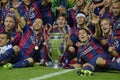 Barcelona wins Champions League Final Royalty Free Stock Photo