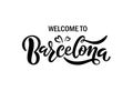 Welcom to Barcelona hand drawn lettering