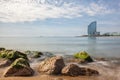 Barceloneta beach in Barcelona,