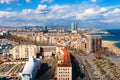 Barceloneta from high point. Barcelona