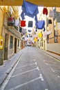 Barceloneta street at parties, Barcelona Royalty Free Stock Photo