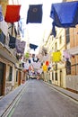 Barceloneta street at parties, Barcelona Royalty Free Stock Photo