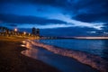 Barceloneta at sunrise, Catalonia, Spain Royalty Free Stock Photo