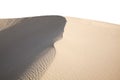 Barchan dune isolated Royalty Free Stock Photo
