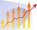 Barchart arrow up