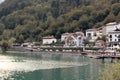 Barcis, Pordenone, Italy a beautiful mountain village on Lake Barcis