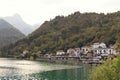 Barcis, Pordenone, Italy a beautiful mountain village on Lake Barcis