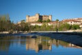 Barco castle from Tormes river Royalty Free Stock Photo