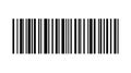 Barcode, bar code icon isolated, universal tag for scanning Royalty Free Stock Photo