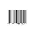 Barcode. Vector barcode. Macro photograph of a bar code. Royalty Free Stock Photo