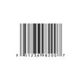 Barcode. Vector barcode. Macro photograph of a bar code. Royalty Free Stock Photo