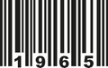 Barcode 1965 vector