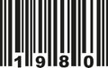 Barcode 1980 vector Royalty Free Stock Photo