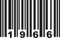 Barcode 1966 vector