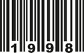 Barcode 1998 vector Royalty Free Stock Photo