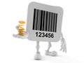 Barcode character with coins