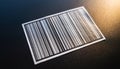 Barcode on Dark Surface Royalty Free Stock Photo