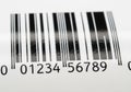 Barcode, featuring a series of vertical black lines of varying Royalty Free Stock Photo