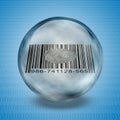 Barcode Fingerprint Enclosed in Glass