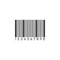 Barcode icon flat Royalty Free Stock Photo