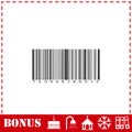 Barcode icon flat Royalty Free Stock Photo