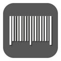 The barcode icon. Identification and ID symbol. Flat Royalty Free Stock Photo