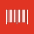 The barcode icon. Identification and ID symbol. Flat Royalty Free Stock Photo