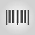 The barcode icon. Identification and ID symbol. Flat Royalty Free Stock Photo