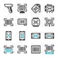 Barcode icon set