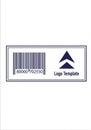 Barcode label with black lines and numeric code \
