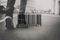 Barcode Label Laser Logistics Storage Scanning Concept Royalty Free Stock Photo
