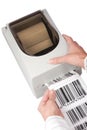 Barcode label printer Royalty Free Stock Photo