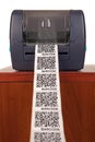 Barcode label printer Royalty Free Stock Photo