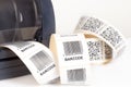 Barcode label printer Royalty Free Stock Photo