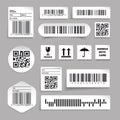 Barcode label set sticker vector Royalty Free Stock Photo