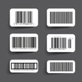 Barcode label set vector Royalty Free Stock Photo