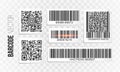 Barcode label set vector Royalty Free Stock Photo