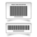 Barcode label sticker set