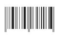 Barcode label template for packaging isolated on white background. Bar code icon. Visual data digital representation Royalty Free Stock Photo